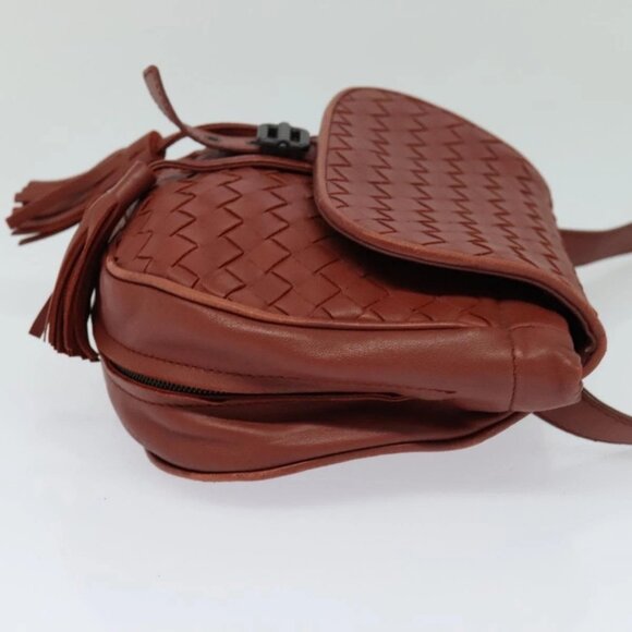 BOTTEGA VENETA INTRECCIATO Waist bag Leather Brown Auth - Picture 11 of 13